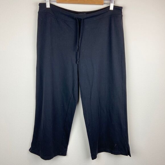 Athleta Cropped Fleece Yoga Pants - Picture 1 of 7